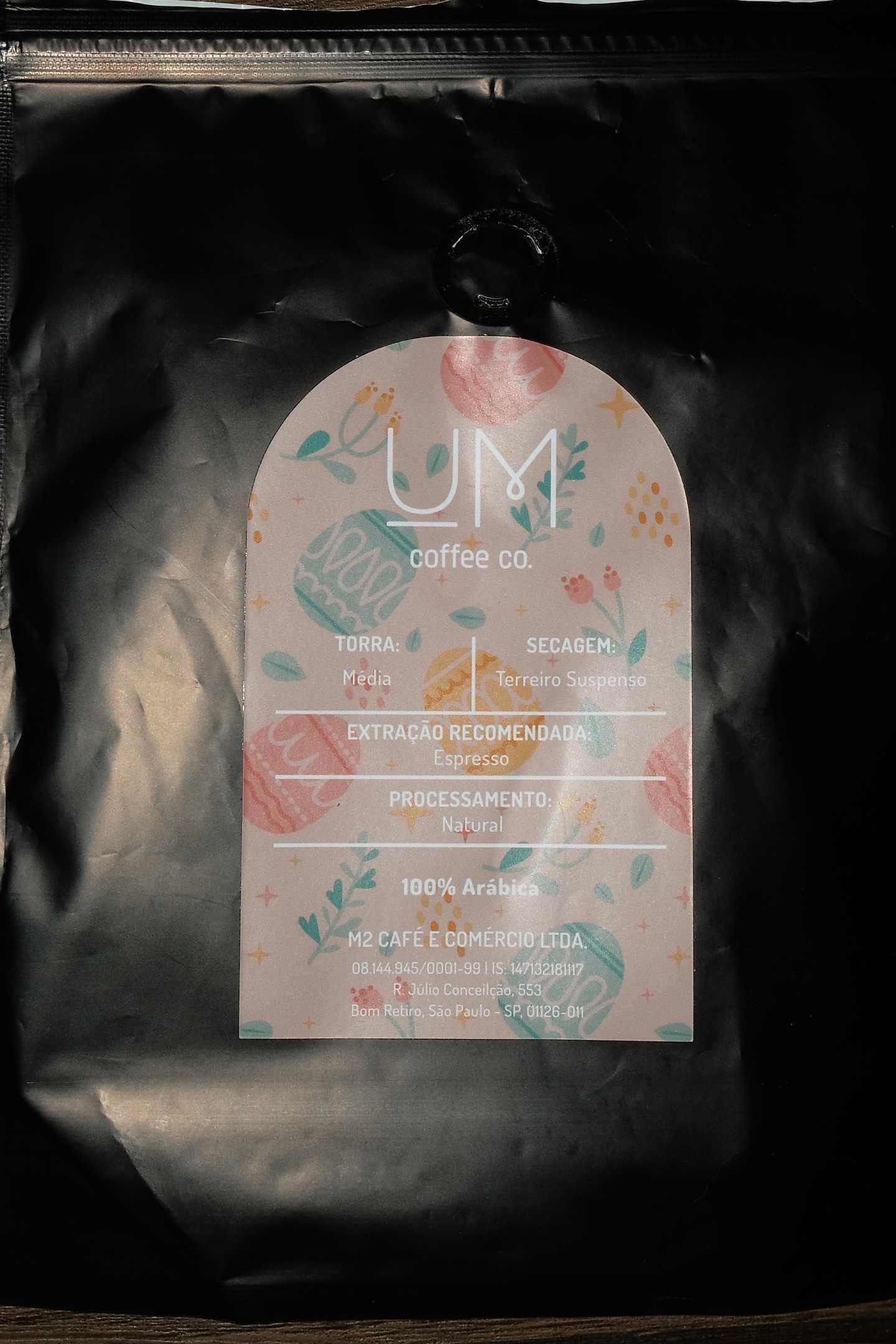 Um Coffee Easter Blend Package Back